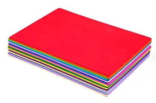 Moosgummi edukit 30 St., A4, Schaumstoff zum Basteln 2mm dick