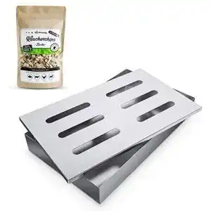 Räucherbox Räuchergarten Smokerbox mit Räucherchips, Edelstahl