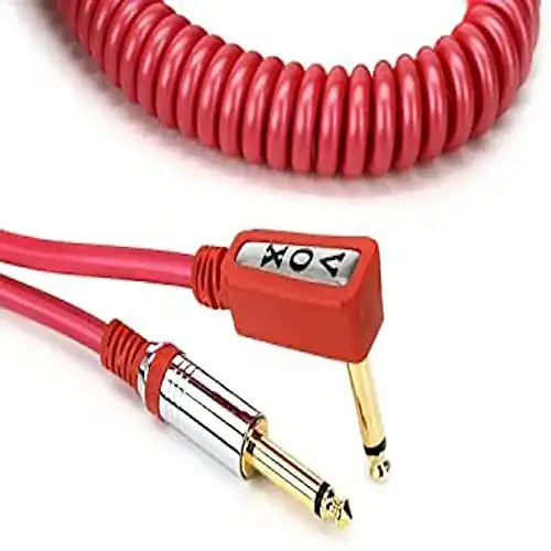 Gitarrenkabel VOX Prof. Retro-Spiralkabel, 9m, rot