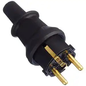 Schuko-Stecker Kopp Schutzkontakt-Stecker mit Knickschutztülle