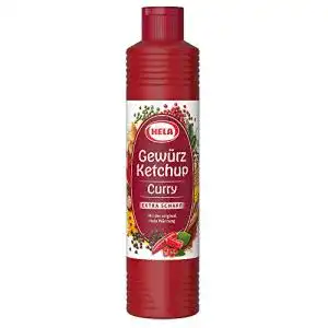 Curry-Ketchup HELA Curry Gewürz Ketchup extra hot, 6 x 800 ml