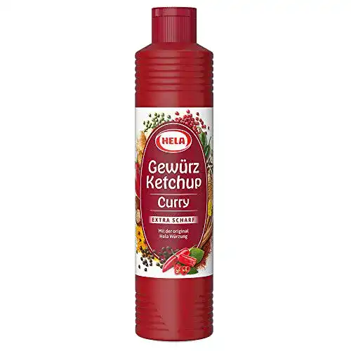 Curry-Ketchup HELA Curry Gewürz Ketchup extra hot, 6 x 800 ml