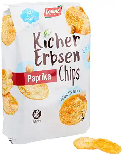 Kichererbsen-Chips Lorenz Snack World, Paprika, 12 x 85g