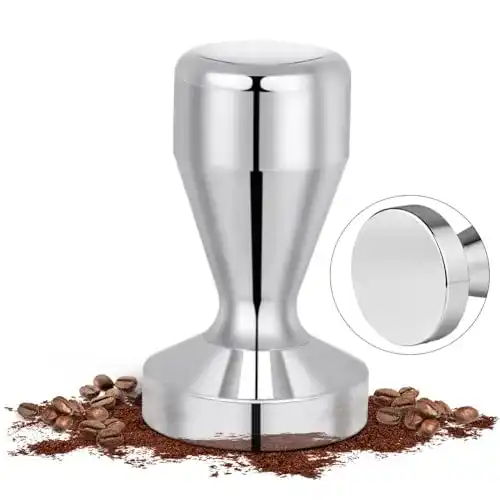 Tamper Vicloon Kaffee, 51mm Base Edelstahl mit Silikonmatte