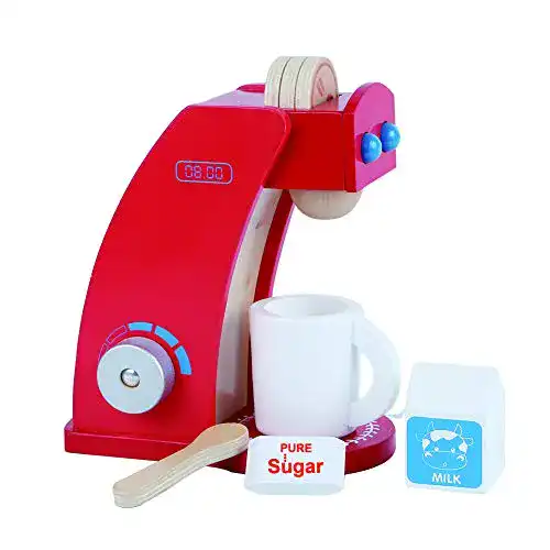 Kinder-Kaffeemaschine B&Julian Kaffeemaschine Spielzeug aus Holz
