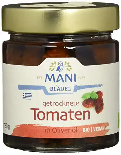 Die beste Getrocknete Tomaten in Öl MANI ΜΑΝΙ, bio, 2 x 180 g 2026 Test Bestseller Getrocknete Tomaten in Öl MANI ΜΑΝΙ, bio, 2 x 180 g