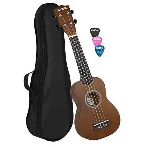 Ukulele CASCHA Sopran Set für Kinder und Erwachsene I Starter Kit