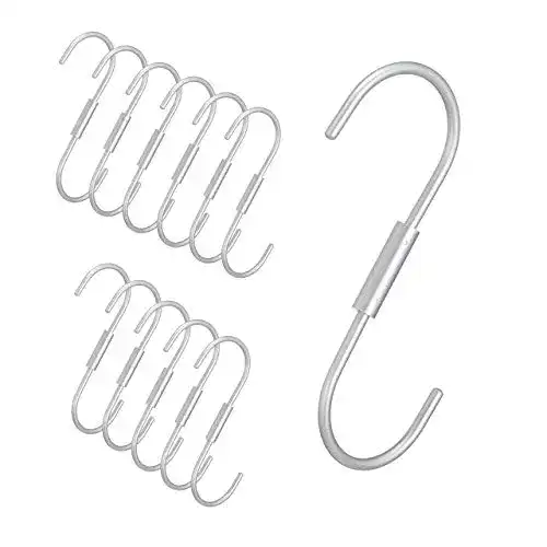 S-Haken Relaxdays, Silber S Haken 12er Set, Universalhaken