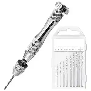 Handbohrer Lhedon Set,Spiralbohrer Bits (0.8-3mm), Werkzeuge