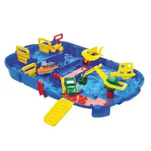 Wasserbahn AquaPlay 8700001516 – Set “Schleusenbox”, 25-teilig