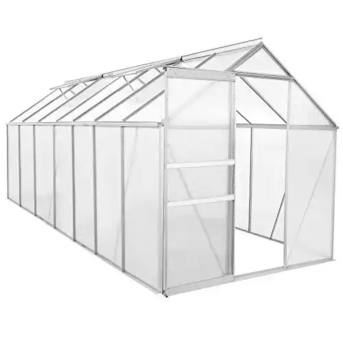 Gewächshaus Zelsius Aluminium für den Garten | 430 x 190 cm