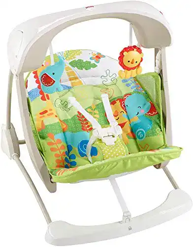 Babyschaukel Fisher-Price Mattel CCN92 2 in 1, Regenwald Design