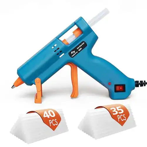 Heißklebepistole Tilswall 50W , Klebepistole mit 75 Stück Klebesticks