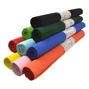 Krepppapier Creleo 10er Set BUNT 50×250 cm wasserfest