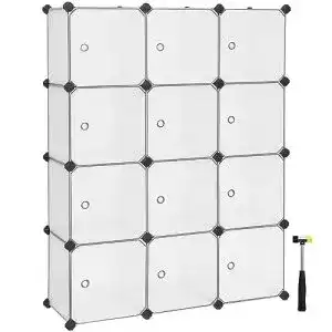 Steckregal SONGMICS Regalsystem, Schuhregal, Set 12 Würfel