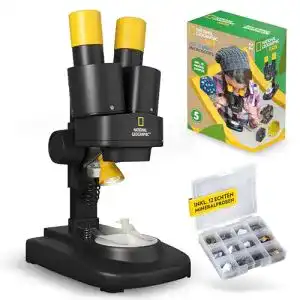 Stereomikroskop National Geographic Stereo 3D Mikroskop mit 20x
