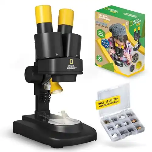 Stereomikroskop National Geographic Stereo 3D Mikroskop mit 20x