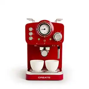 Retro-Kaffeemaschine CREATE THERA RETRO Express ROT