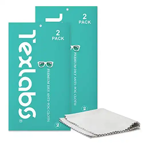 Antibeschlagtuch skicare für Brille, Brillen,Anti-Fog-Tuch 4 Stück