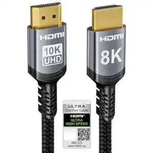 8K-HDMI-Kabel Sniokco 8K HDMI 2.1 Kabel 2M, Zertifiziert 48Gbps Ultra