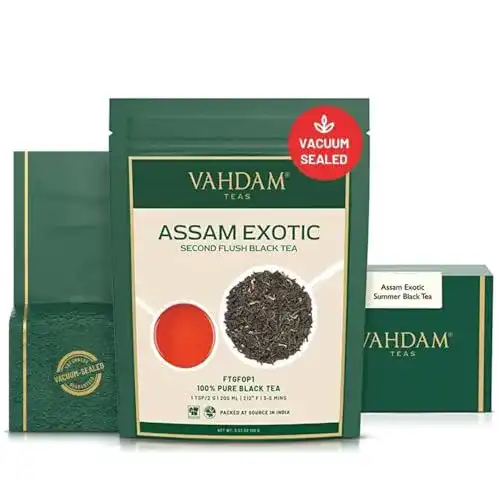 Assam-Tee VAHDAM, 2019 Ernte, mit Goldenen Spitzen, 200g