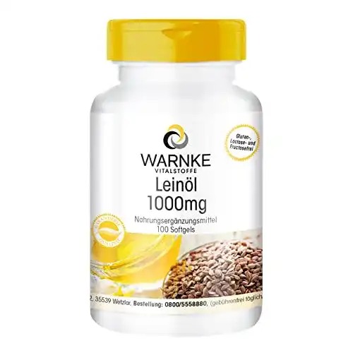 Die beste Leinöl-Kapseln WARNKE VITALSTOFFE Leinöl Kapseln, 100 Softgels 2026 Test Bestseller Leinöl-Kapseln WARNKE VITALSTOFFE Leinöl Kapseln, 100 Softgels
