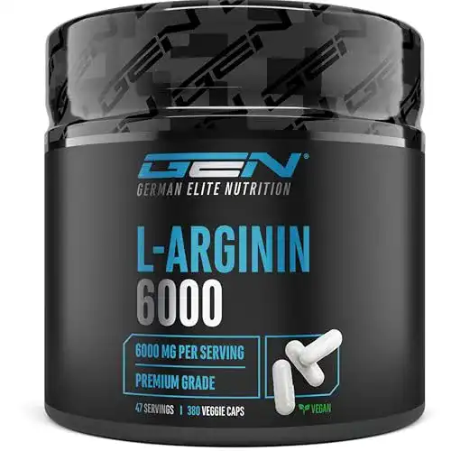 L-Arginin GEN GERMAN ELITE NUTRITION, 380 vegane Kapseln