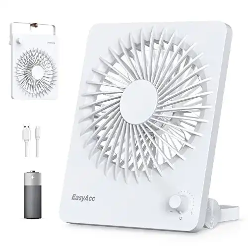 Akku-Ventilator EasyAcc Batterie Mini-Ventilator, USB