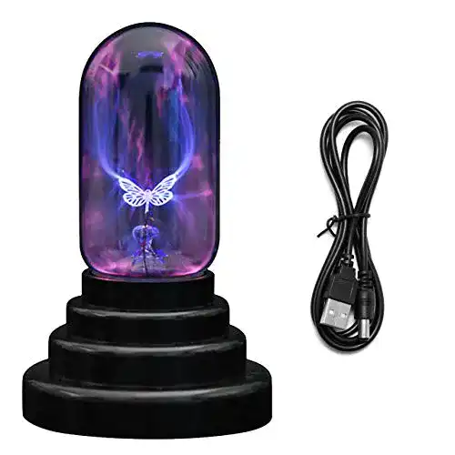 Plasmakugel Lpraer USB Schmetterling Plasma-Lampe Magisch