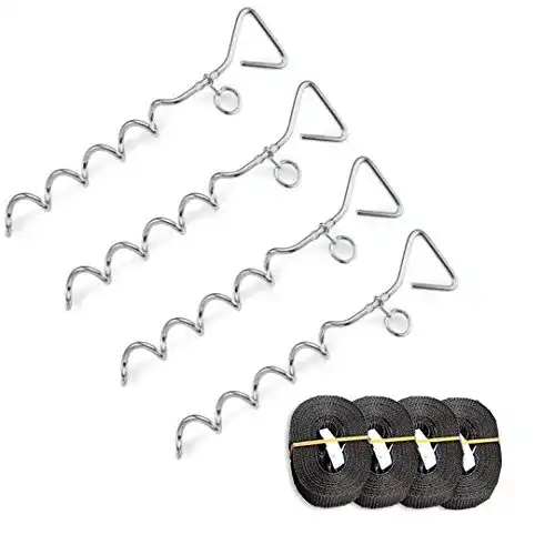 Die beste Bodenanker Timtina 4 Heringe+ 4 Gurte 3 Meter 2026 Test Bestseller Bodenanker Timtina 4 Heringe+ 4 Gurte 3 Meter