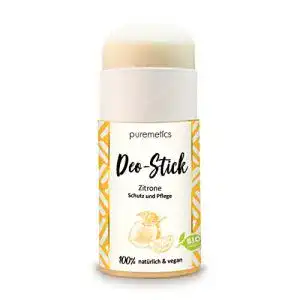 Naturkosmetik-Deo Puremetics Zero Waste Deo-Stick „Zitrone“ Bio