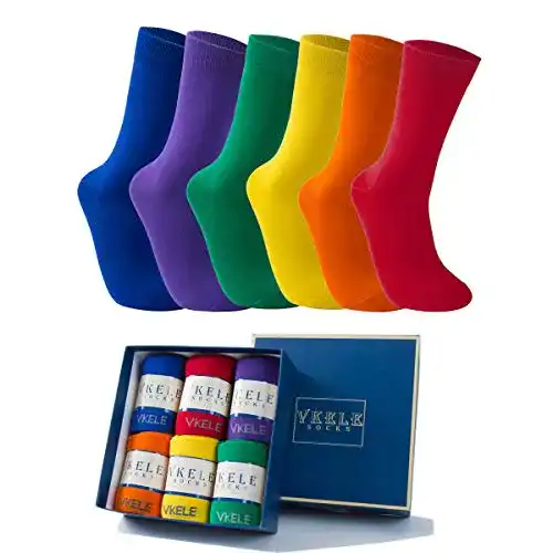 Bunte Socken Vkele, aus feinster Baumwolle, 6 Paar