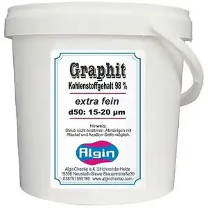 Graphitpulver Algin 99% superfein 19 µm 1 Liter Eimer