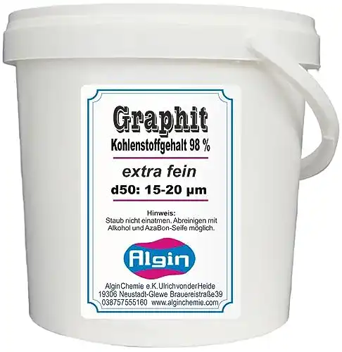 Graphitpulver Algin 99% superfein 19 µm 1 Liter Eimer