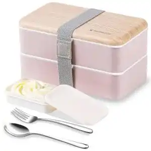 Brotdose Bambus Binoster original bento box mit Besteck