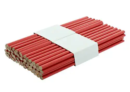 Zimmermannsbleistift BTEC rot, oval 250 mm 48 Stück