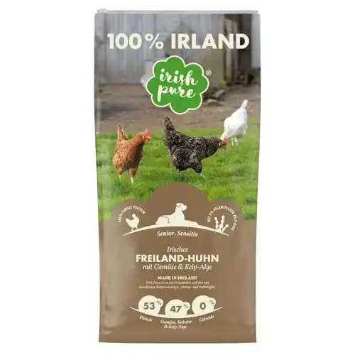Hundefutter hoher Fleischanteil Irish Pure Senior, 12kg