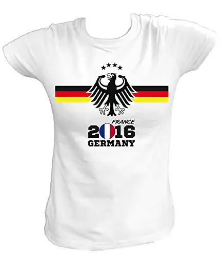 Deutschland-Trikot Artdiktat Damen Deutschland Fan T-Shirt EM