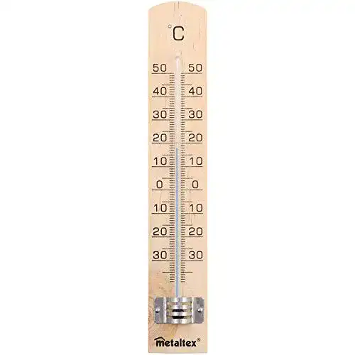 Thermometer analog Metaltex 298005 Innenthermometer Braun