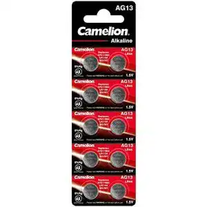 Knopfzelle wns-emg-world Batterie 10 Stück LR44 Camelion Plus