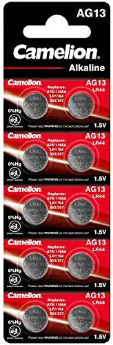 Knopfzelle wns-emg-world Batterie 10 Stück LR44 Camelion Plus