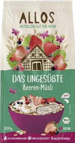 Die beste Allos-Müsli Allos Beeren-Müsli, ungesüßt 500 g Bio 2026 Test Bestseller Allos-Müsli Allos Beeren-Müsli, ungesüßt 500 g Bio