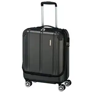Business-Trolley Travelite 4-Rad Handgepäck Koffer mit Vortasche