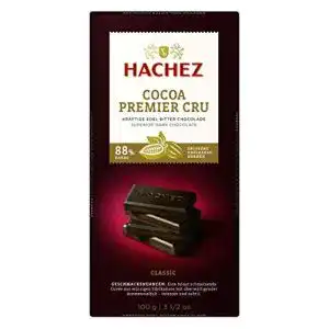 Dunkle Schokolade Hachez Cocoa Tafel – 88% Premier Cru Tafel