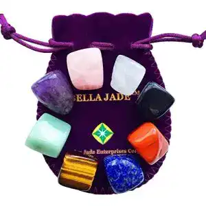 Chakra-Steine Bella Jade Heilsteine für Erdung, Ausgleich