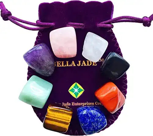 Chakra-Steine Bella Jade Heilsteine für Erdung, Ausgleich