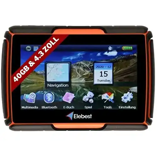 Motorrad-Navi Elebest Rider W4 4,3 Zoll Display