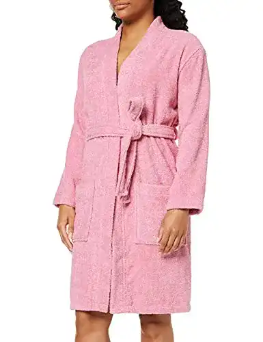 Bademantel Damen Iris & Lilly Damen Kurzer Bademantel Frottee-Stoff