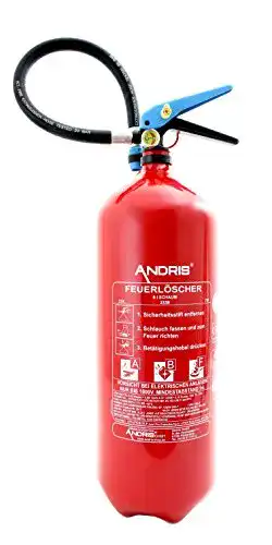 Feuerlöscher 6kg ANDRIS Feuerlöscher ABF-Schaum 6L Fettbrand