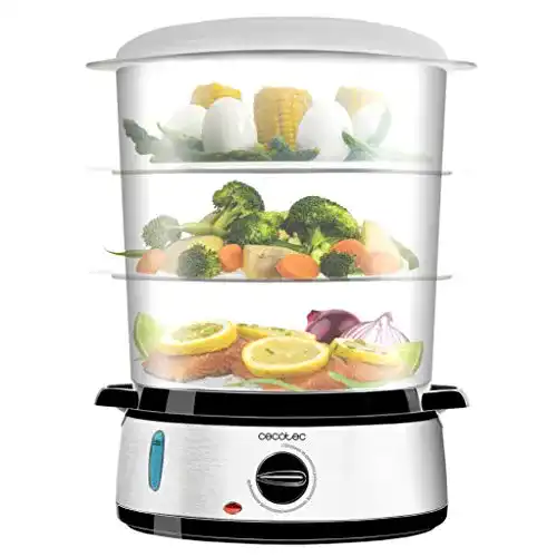 Dampfgarer Cecotec Vapovita 3000 Elektrisch, Edelstahl, 800 W